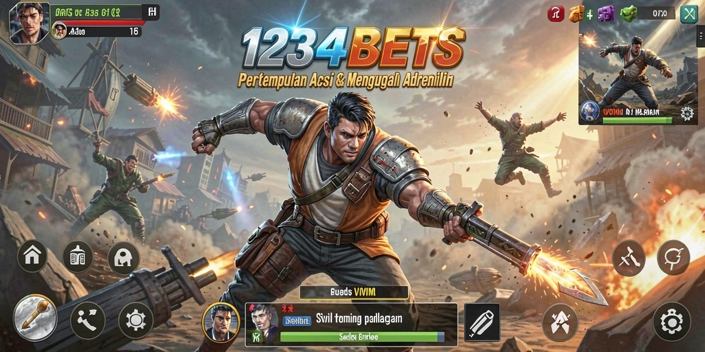 Tampilan gameplay seru di 1234BETS dengan aksi mendebarkan.