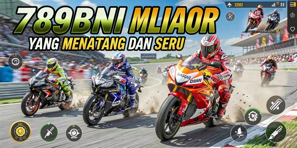 Gameplay seru di 789BNI dengan mobil balap motor yang menegangkan.