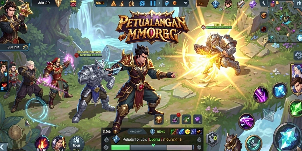 Gameplay menakjubkan dari 888IDR di dunia MMORPG.