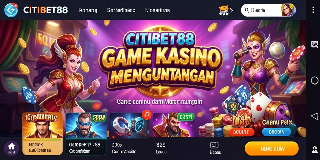 Screenshot gameplay CITIBET88 menampilkan keseruan permainan kasino.