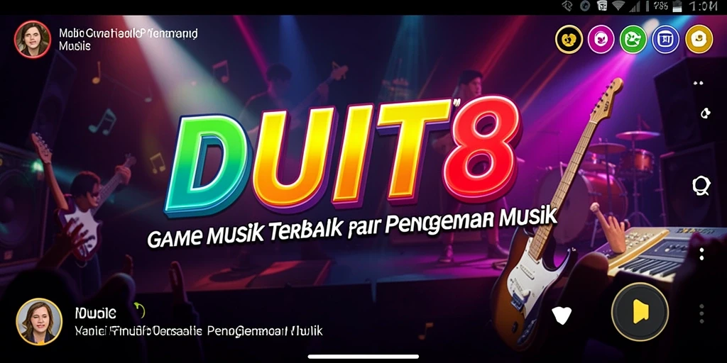 Tampilan gameplay menarik dari aplikasi musik DUIT8.