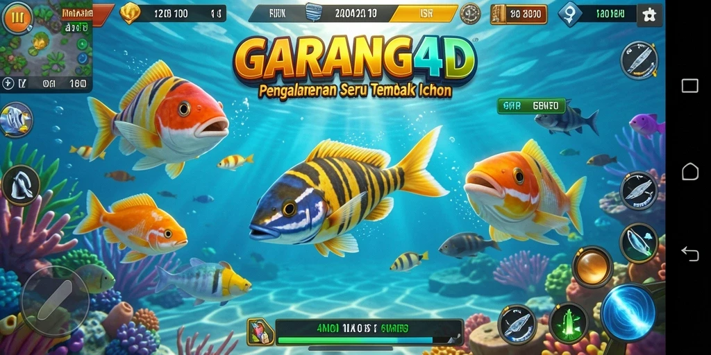 Tampilan menarik gameplay Tembak Ikan GARANG4D.