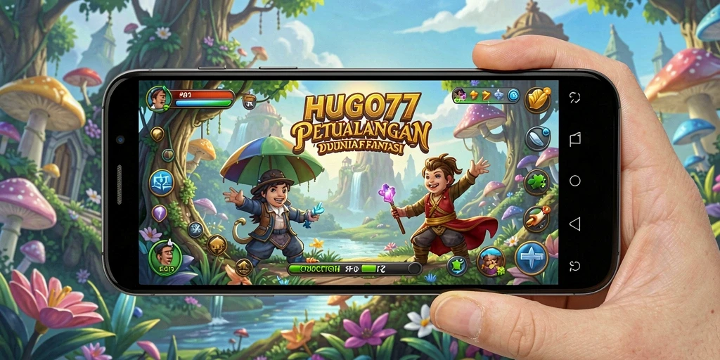 Tampilan gameplay HUGO77 yang menantang dan seru