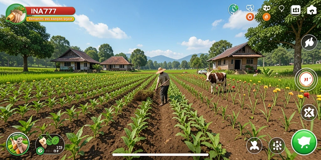Gameplay menarik di <strong>INA777</strong> dengan aktivitas bertani yang seru.