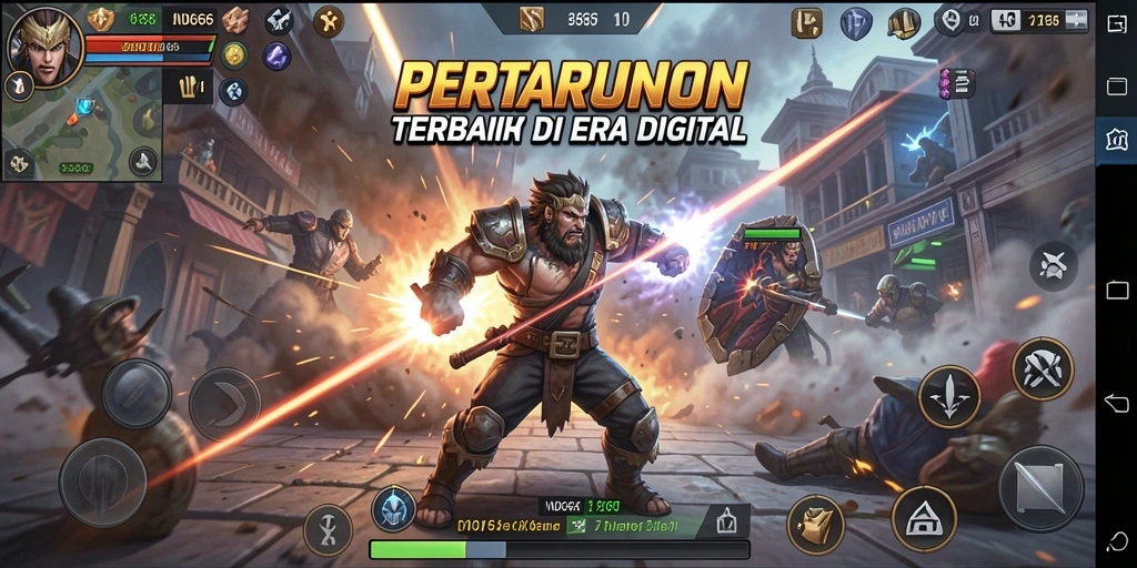 Tampilan gameplay IND666 yang penuh aksi dan pertarungan seru.