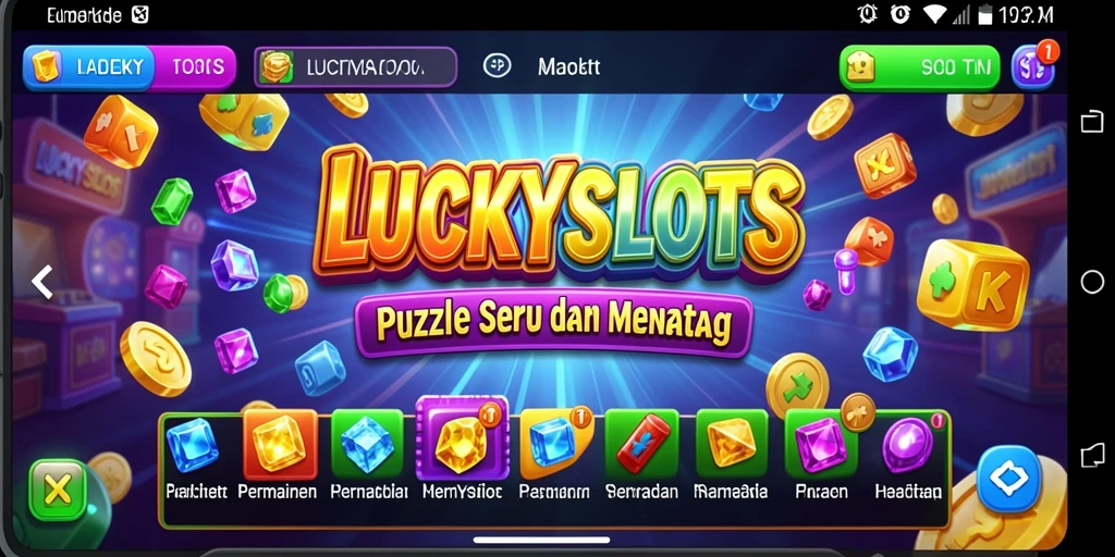 Tampilan menarik dari gameplay LUCKYSLOTS yang menantang.