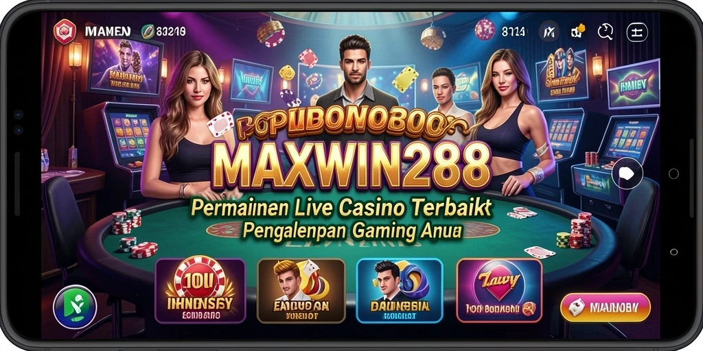 Tampilan gameplay Live Casino MAXWIN288 yang mendebarkan dan interaktif.
