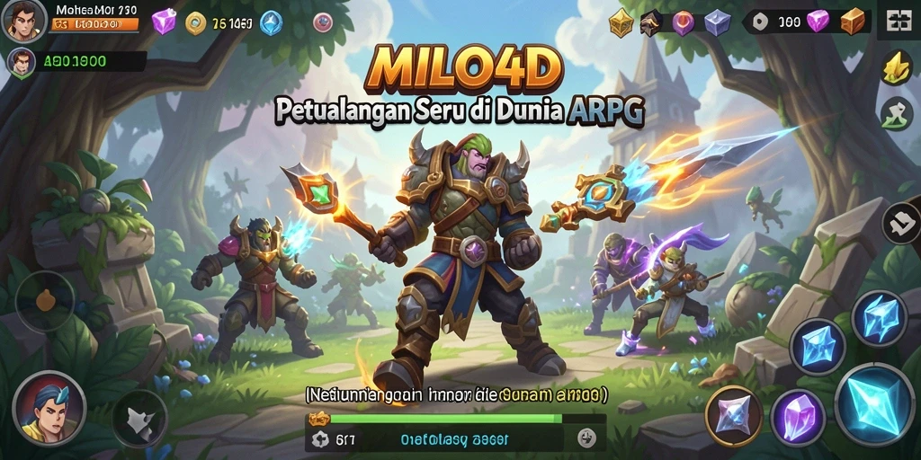 Tampilan seru dalam peperangan ARPG di MILO4D.