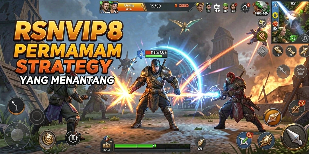 Tampilan gameplay menarik dari RSNVIP8 yang menampilkan aksi strategi.