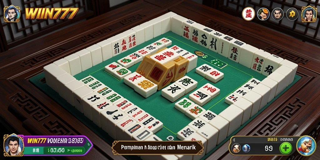 Tampilan gameplay Mahjong yang seru dan menantang di WIN777.