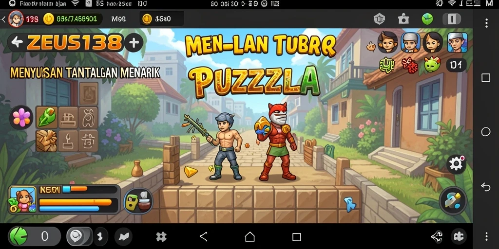 Tampilan screenshot ZEUS138 menunjukkan gameplay puzzle yang menarik dan menantang.