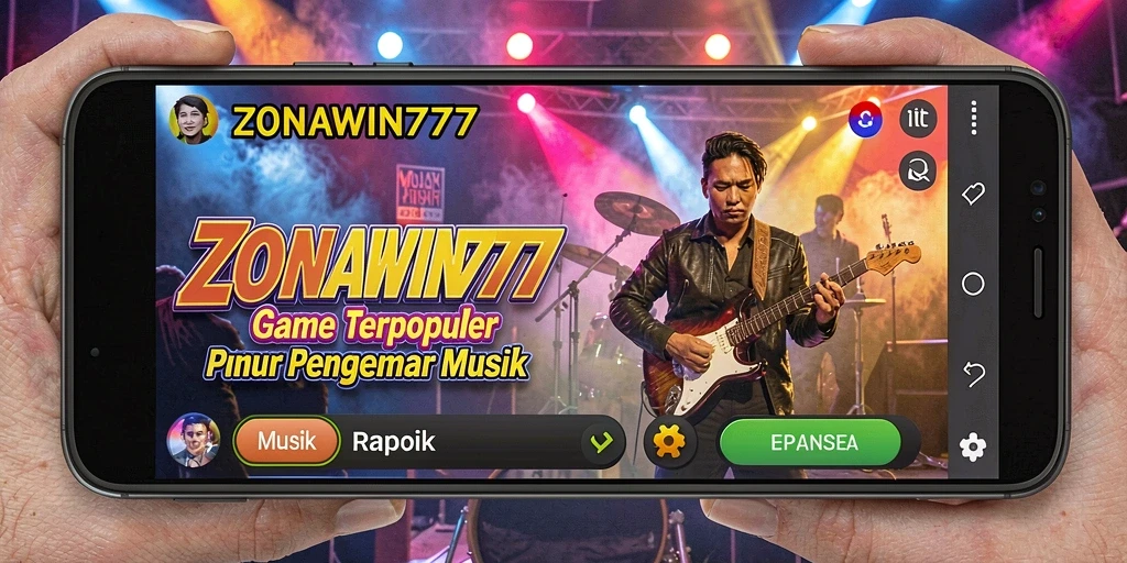 Screenshot dari gameplay ZONAWIN777 yang menampilkan pengalaman musik interaktif.